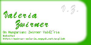 valeria zwirner business card